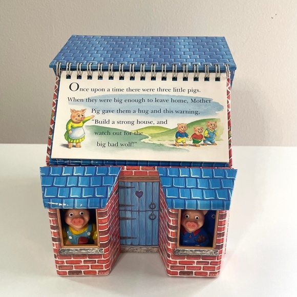 Portico The Three Little Pigs, Stories to Read and Play by Fairy Tale World 1997 - Picture 2 of 16